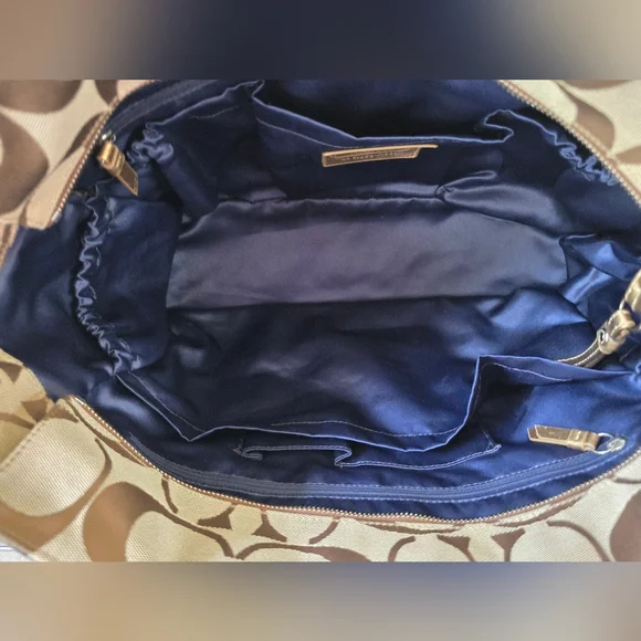 Coach Legacy Stripe Y2K Signature Tote Bag/Diaper/Laptop Bag/Crossbody Strap - Picture 14 of 16